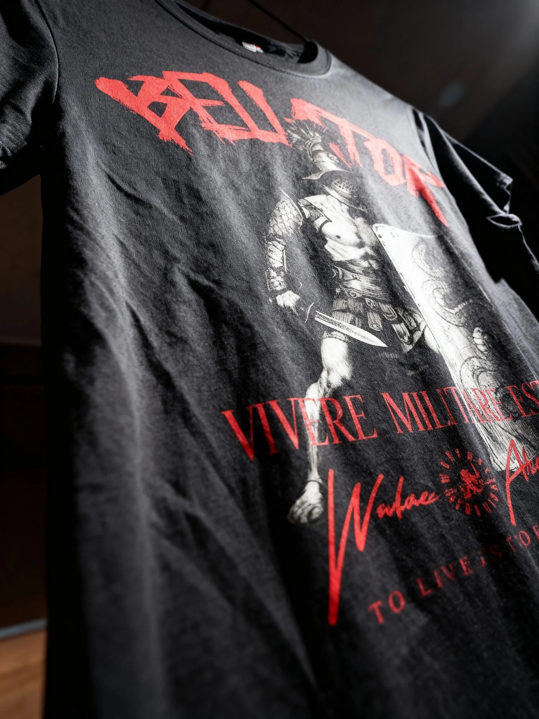 Roman Gladiator Tee Lifestyle — Men's Stoic Mindset Shirt with Roman Gladiator Warrior Print by Warface Athletics