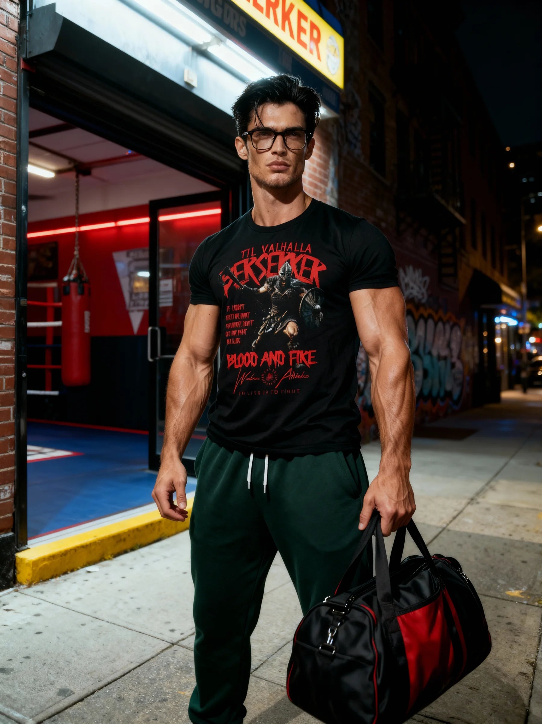 Viking Warlord Warrior Mindset Shirt Lifestyle — Men's Workout Shirts for Men with Norse Graphic by Warface Athletics
