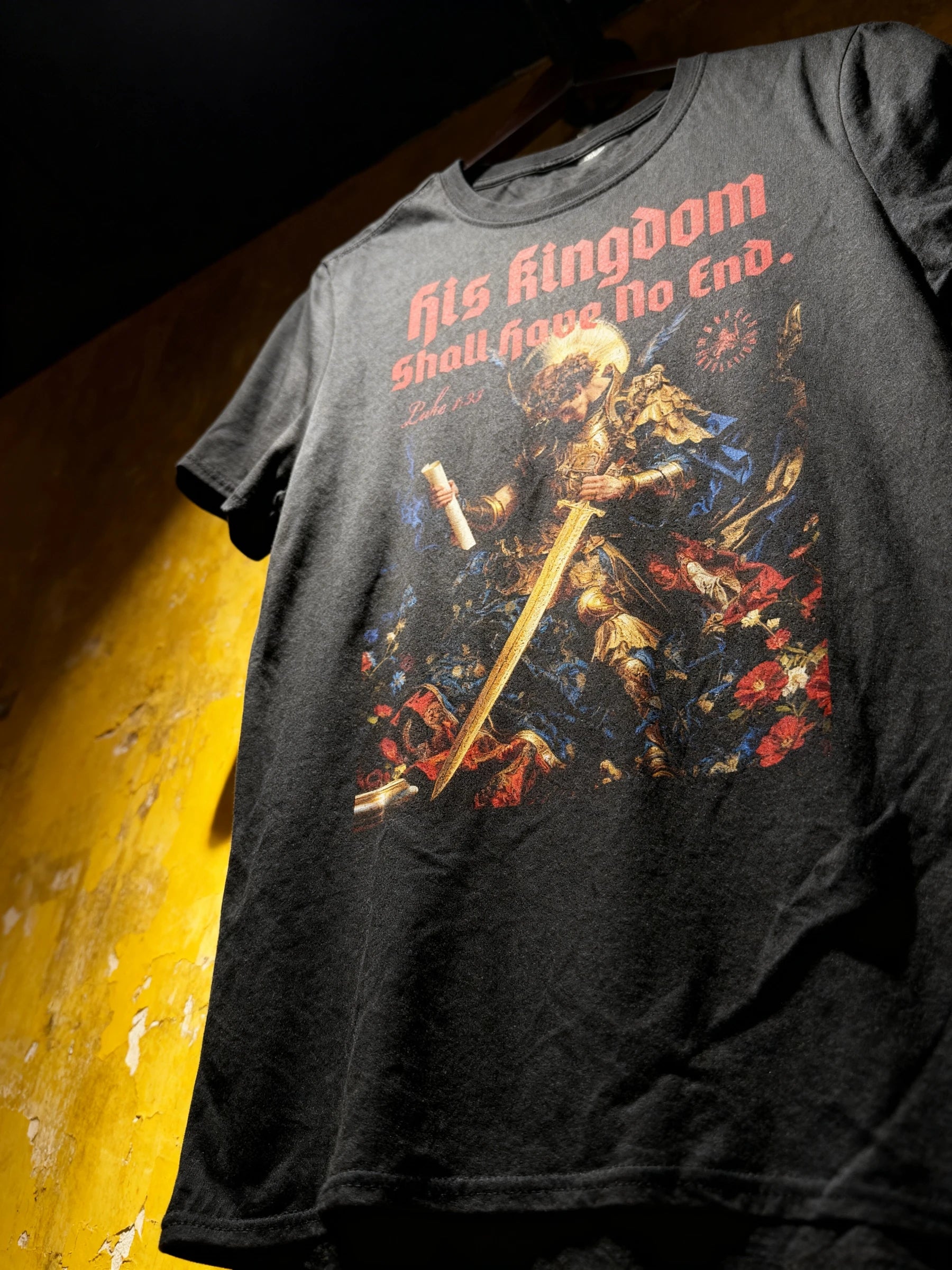 Saint Michael Heavyweight Graphic Tee Back View — Men's Streetwear Athleisure Clothing by Warface Athletics