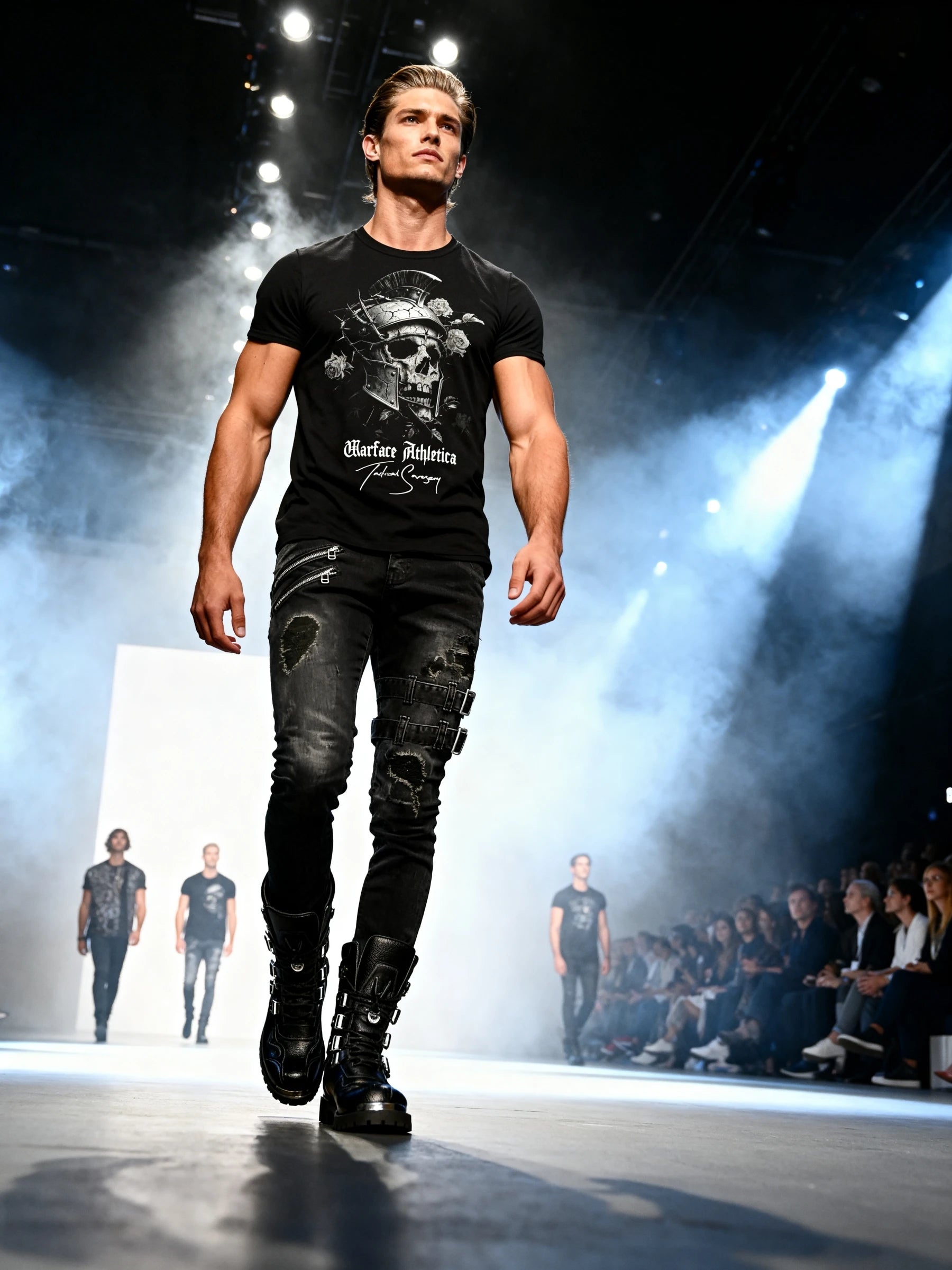 Spartan Workout Shirt Lifestyle — Men's Graphic Tees for Guys with Stoic Motivational Quote by Warface Athletics