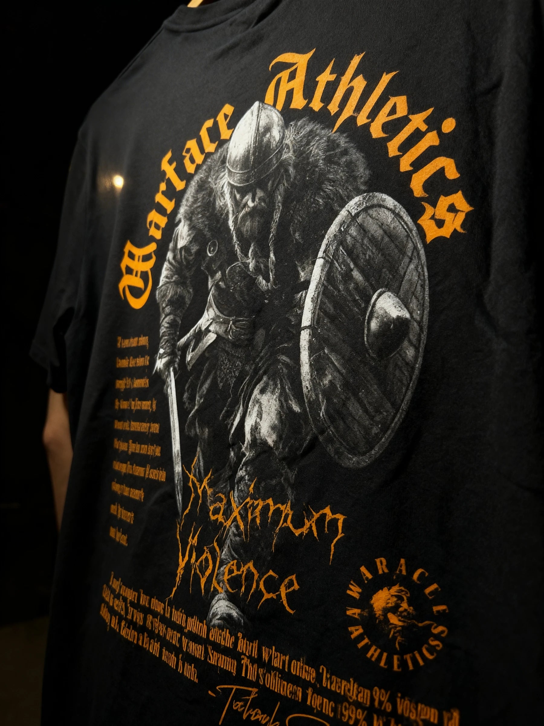 Viking Maximum Violence Tee Lifestyle — Men's Battle Ready T-Shirt with Norse Warrior Print by Warface Athletics