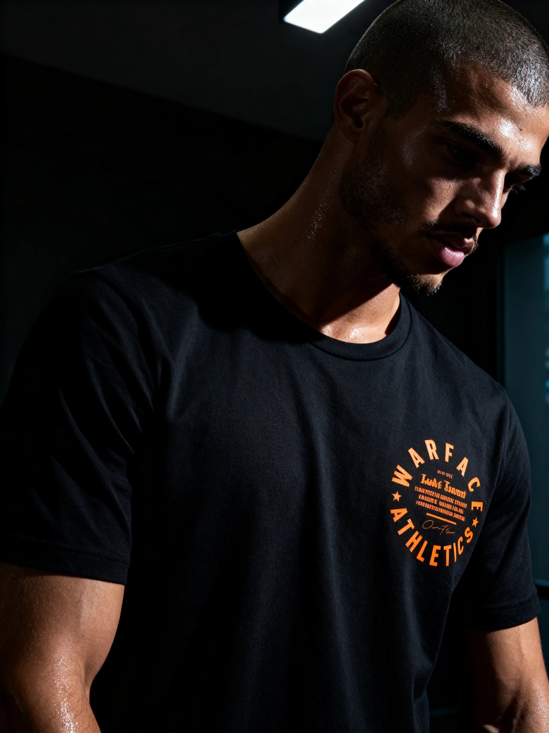Ruthless Stoic Quote T-Shirt Lifestyle — Men's Gym Shirt with Motivational Quote and Warrior Print by Warface Athletics